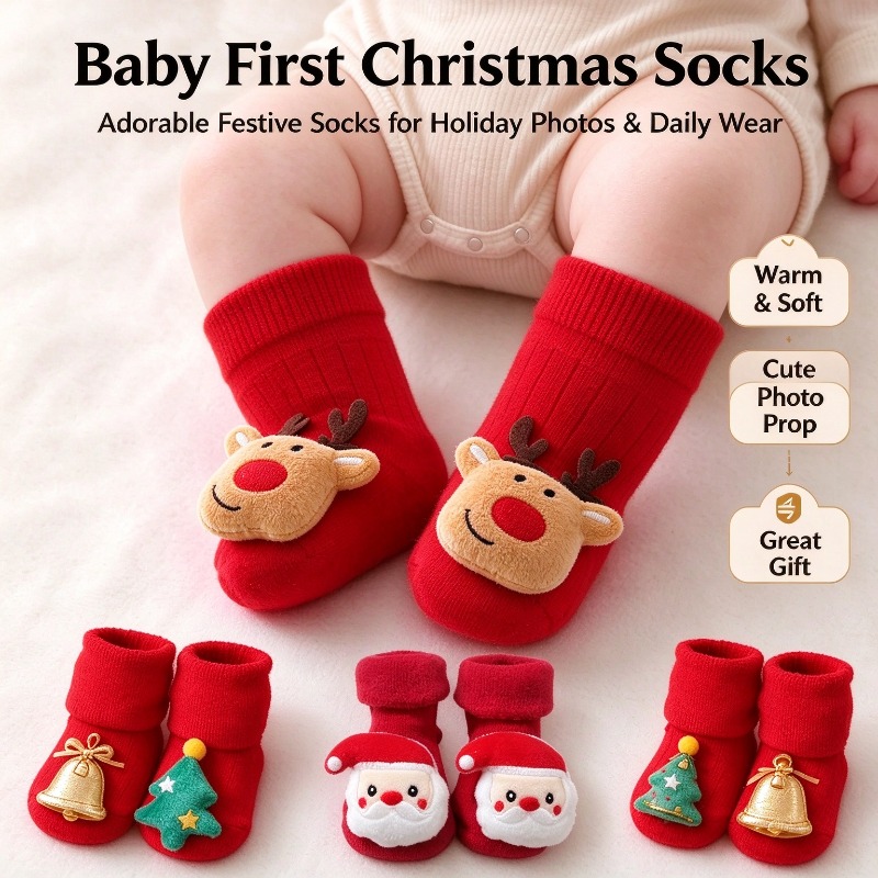 Unisex Baby Socks Non Slip - Kinder-Socken für Mädchen und Jungen, niedliche