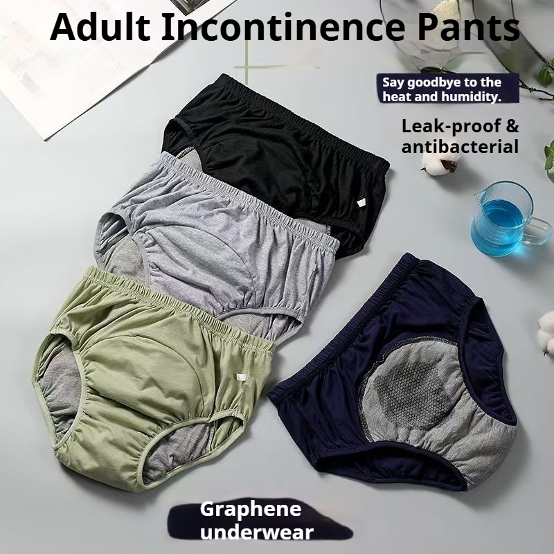 Diapering - Graphen-Antibakterielle Erwachsenenwindelhosen, Auslaufsicher, Bequem, Übergröße, Saugfähige