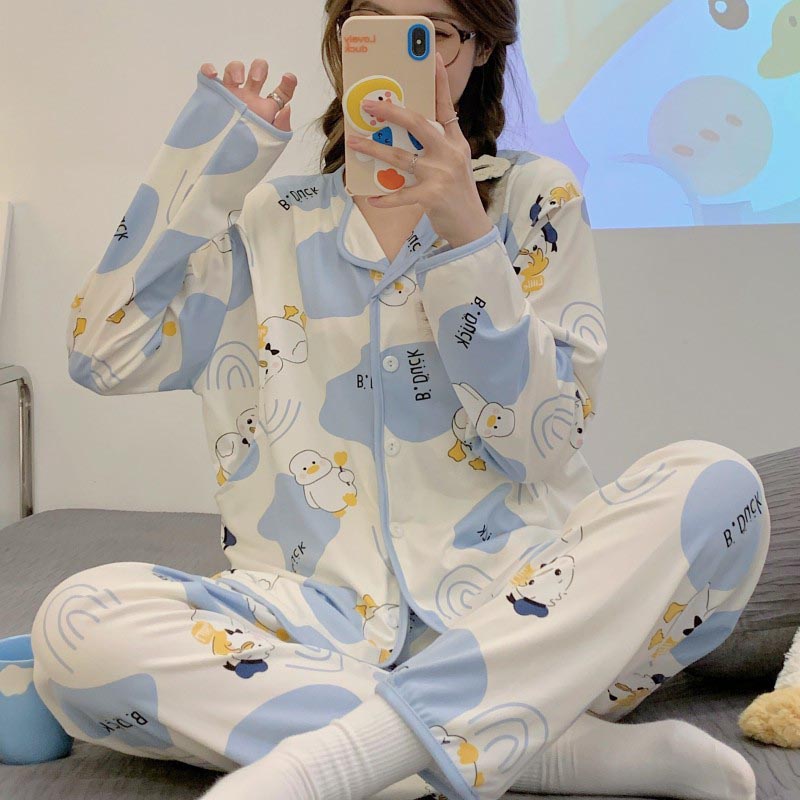 Maternity Wear - Umstandsmode Frühling/Sommer Leichtes Postnatales Nachthemd Stillfreundliches