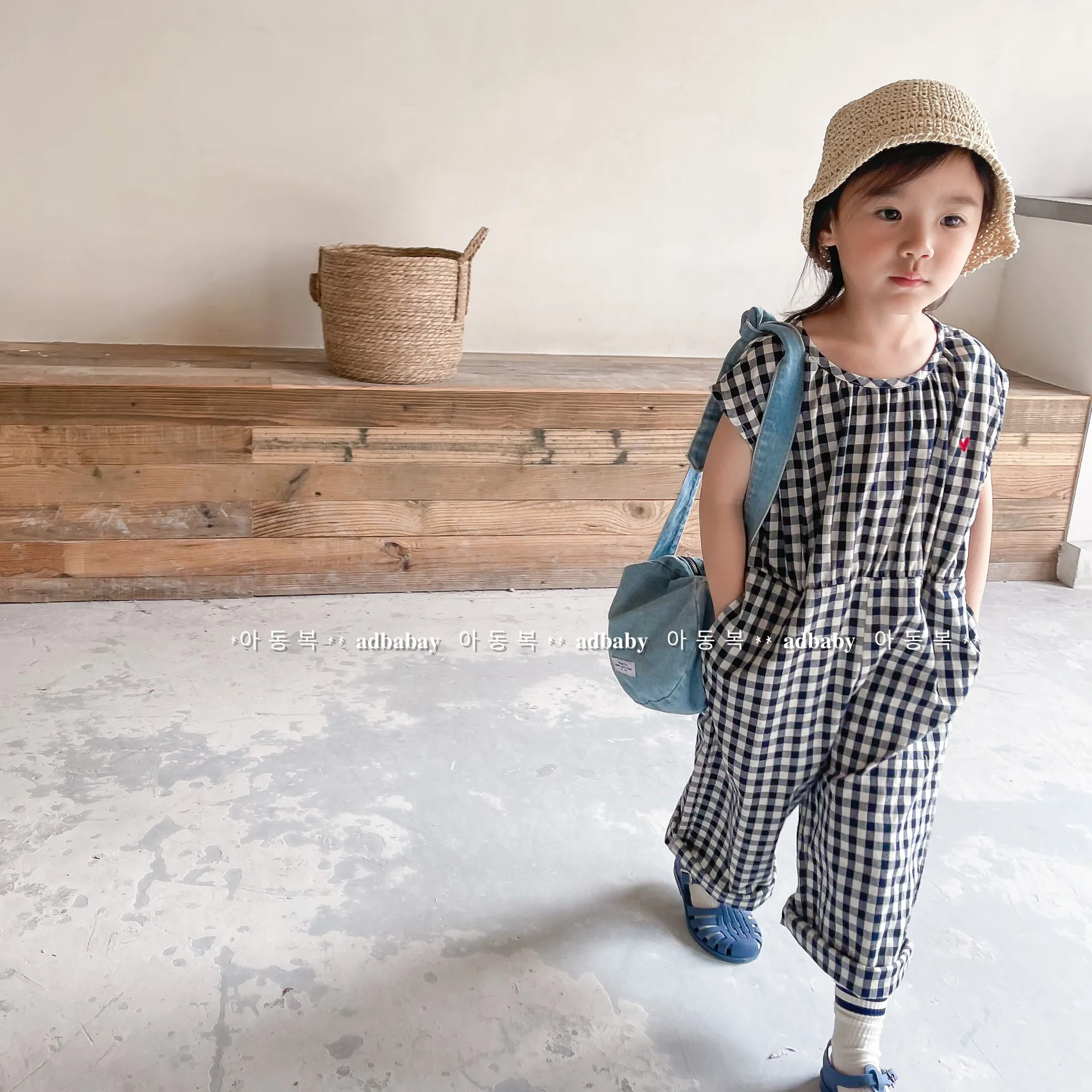 Baby Mädchen Plaid Overalls Ki – Baby Summer Linen Sleeveless Jumpsuit Bewertung und Preis