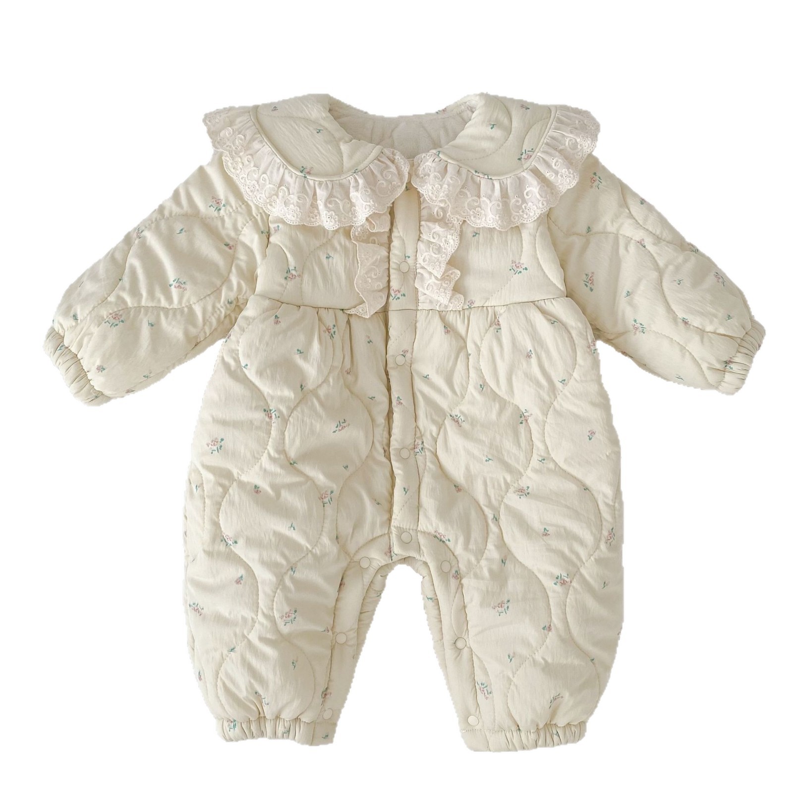 2025 Winter Neue Baby Mädchen  – Newborn Baby Girl Romper Floral Bewertung und Preis
