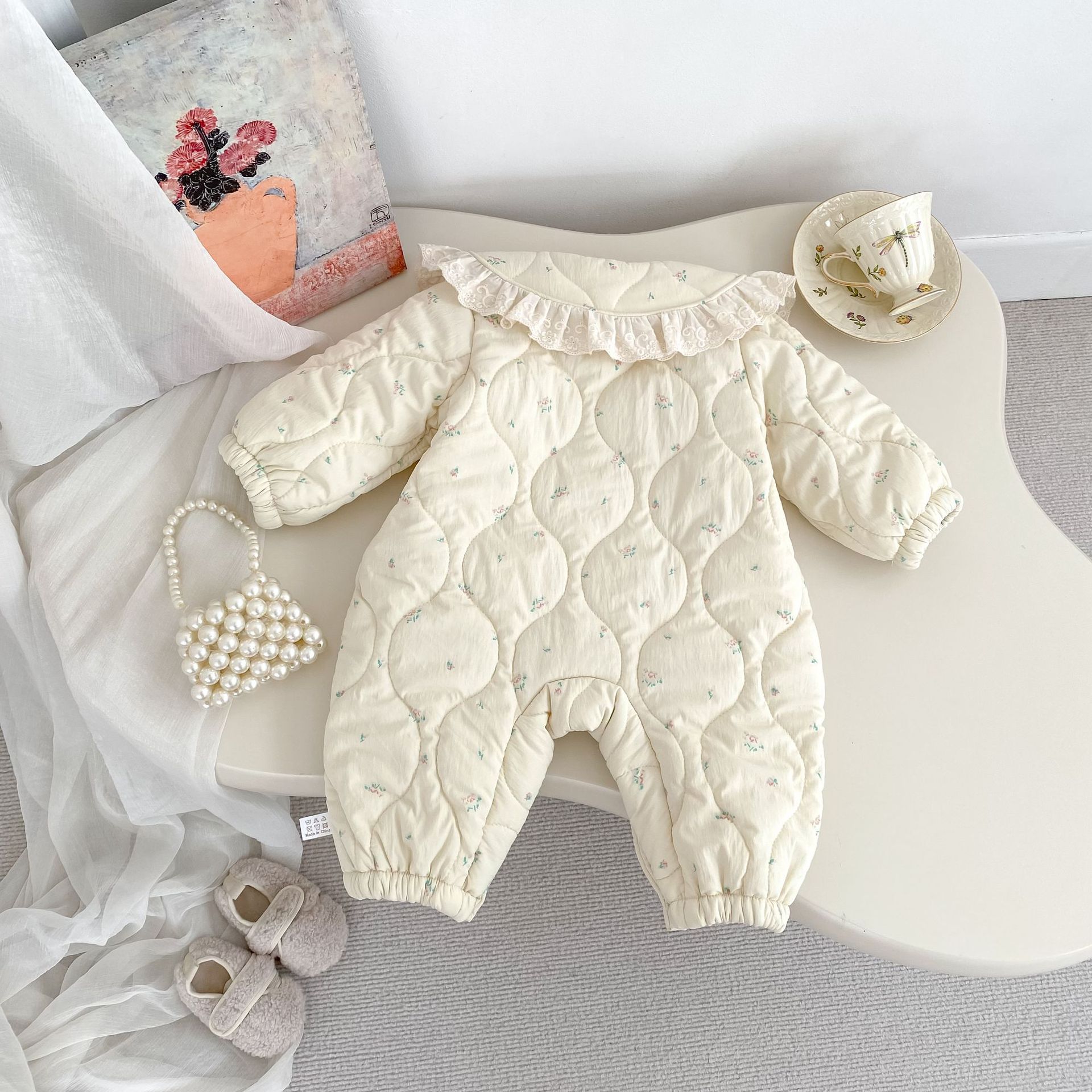 2025 Winter Neue Baby Mädchen  – Newborn Baby Girl Romper Floral Bewertung und Preis