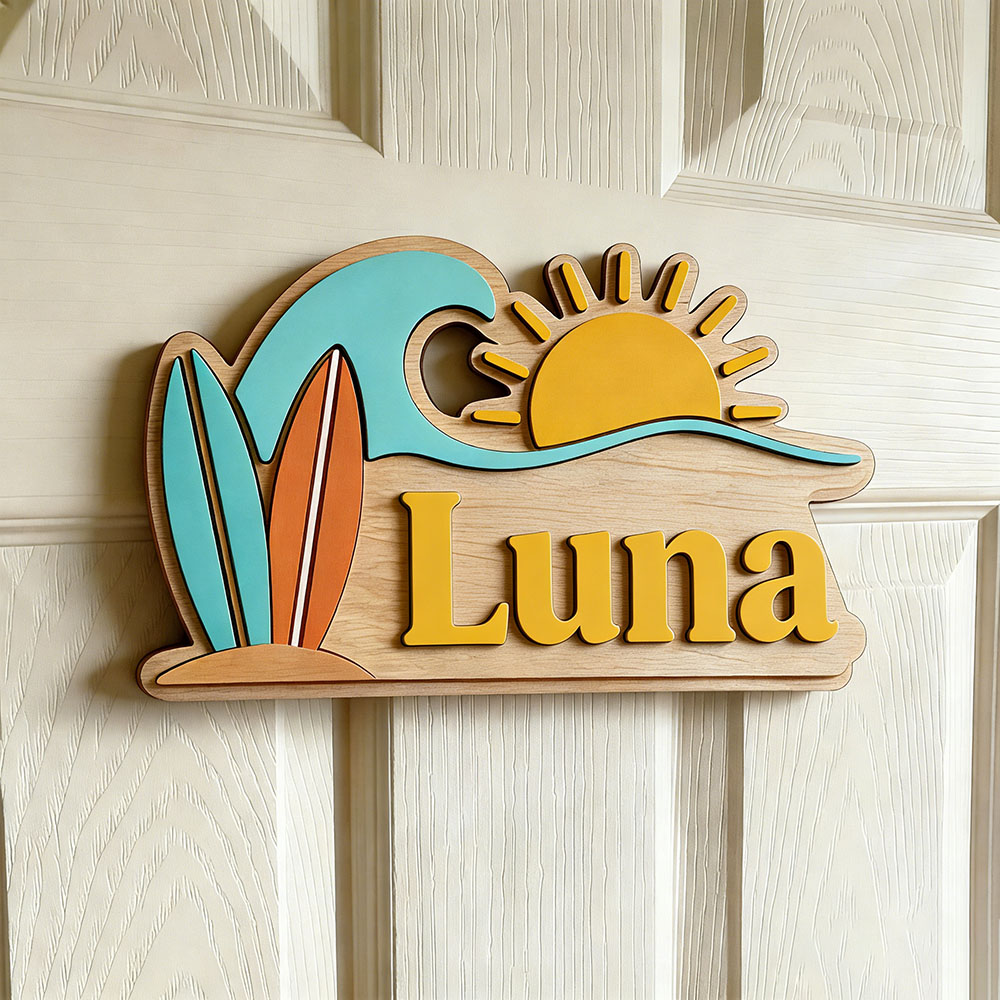 Personalisiertes Strandwellen- – Nursery Bewertung und Preis