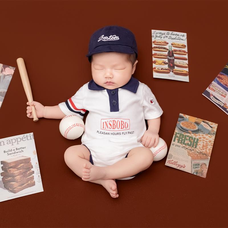 Sport-Baseball-Thema Neugebore – Infant Photography Props Outfit Bewertung und Preis