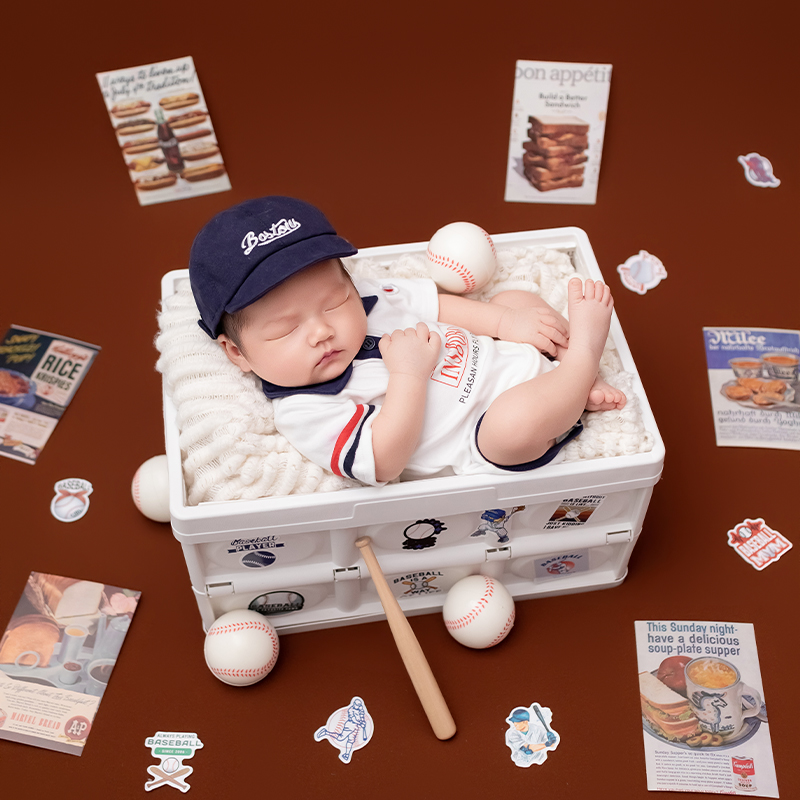 Sport-Baseball-Thema Neugebore – Infant Photography Props Outfit Bewertung und Preis