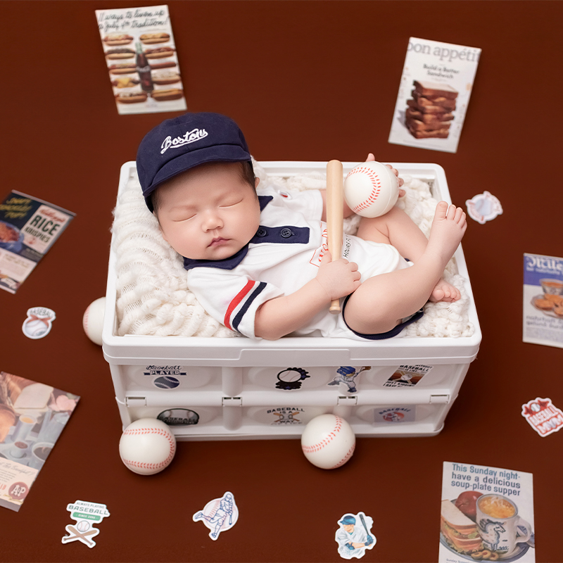 Sport-Baseball-Thema Neugebore – Infant Photography Props Outfit Bewertung und Preis